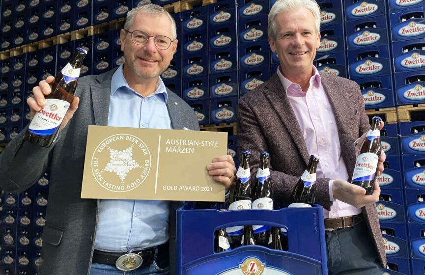 Heinz Wasner und Karl Schwarz mit der GOLD Auszeichnung