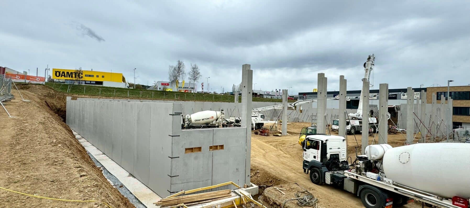 Baustelle Zwettler Logistikhalle