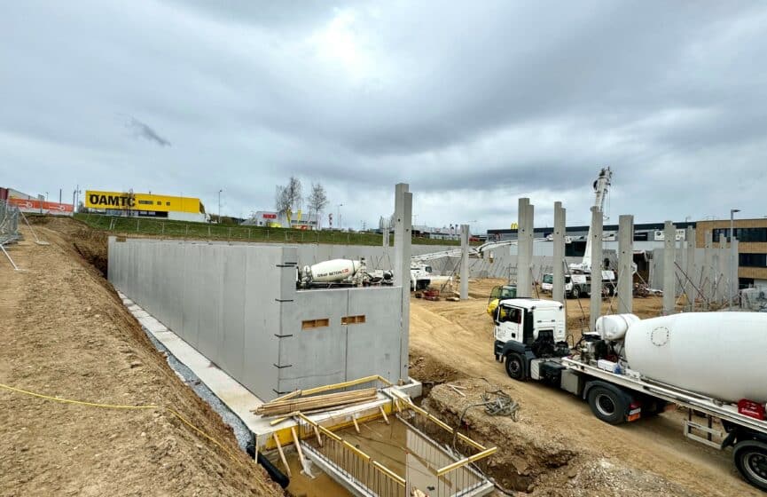 Baustelle Zwettler Logistikhalle